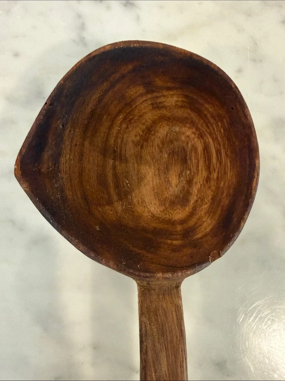 Handcrafted Wooden Ladle - Brown
